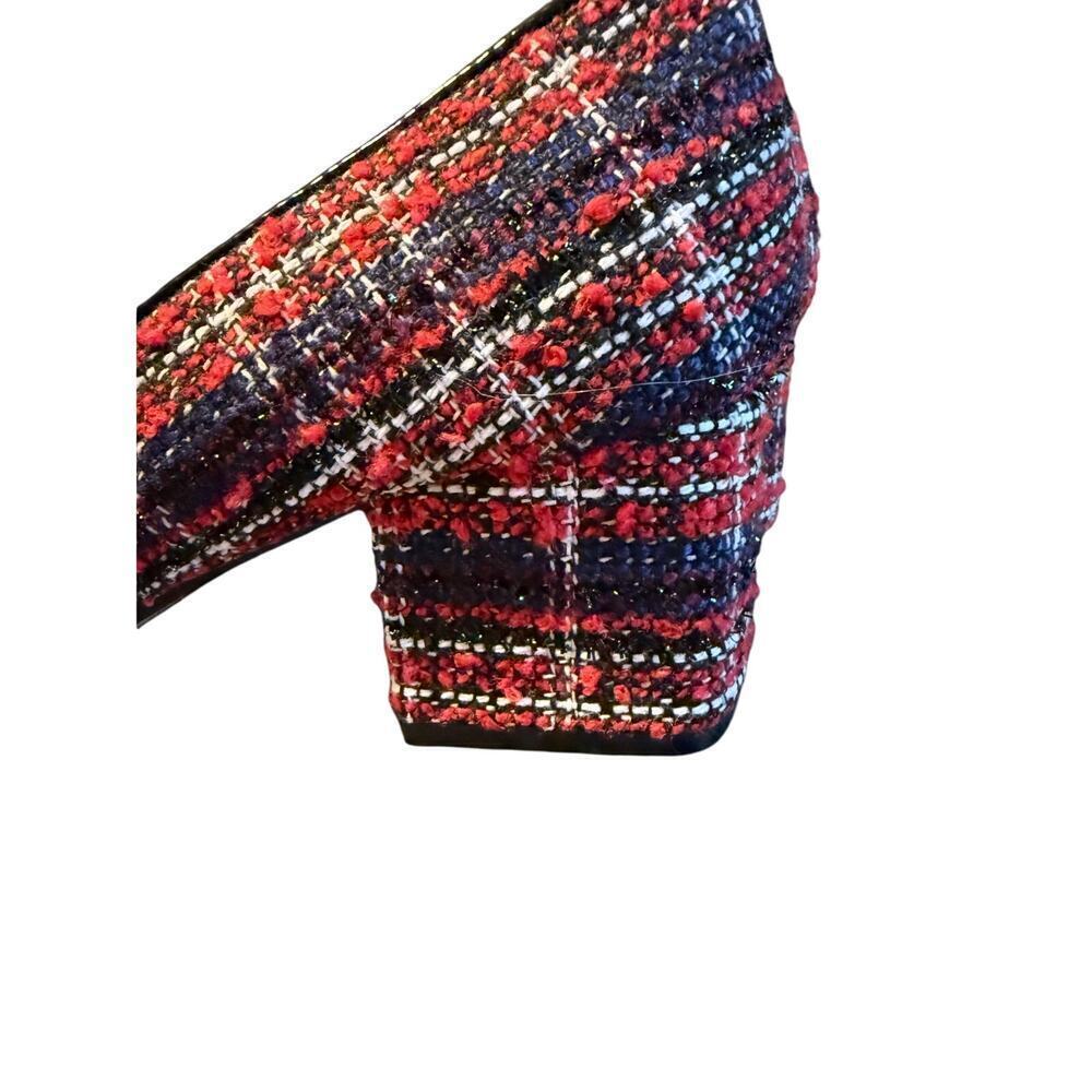Nine West Remal Plaid Block Heeled Loafers Women’s 7.5M - Picture 4 of 5